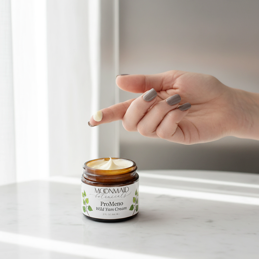 ProMeno Women’s Wild Yam Cream – Natural Menopause & Hormone Support | MoonMaid Botanicals