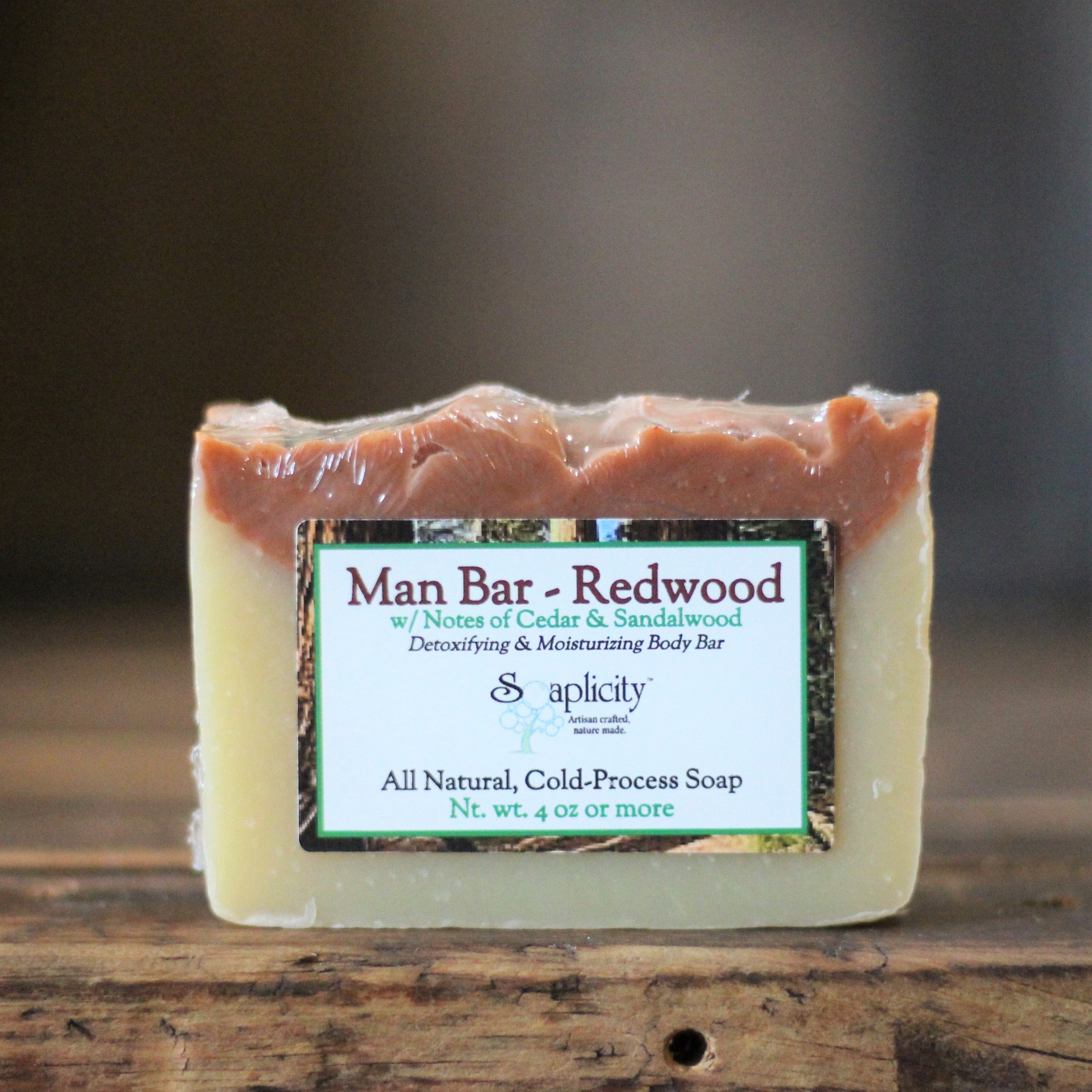 Redwood Soap Bar – Natural Men's Bar Soap with Deep Woody Scent