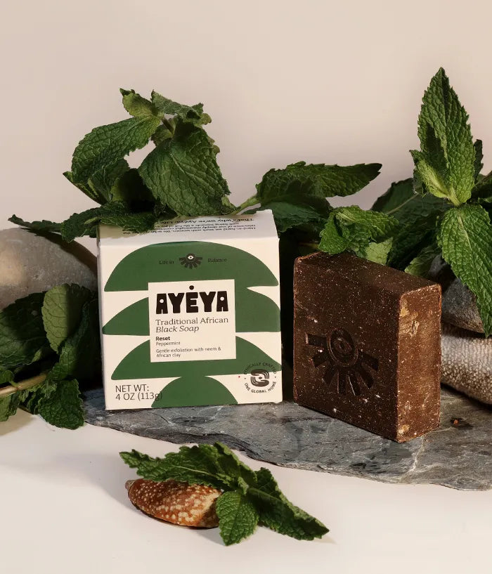 Traditional African Black Soap Bar – Reset