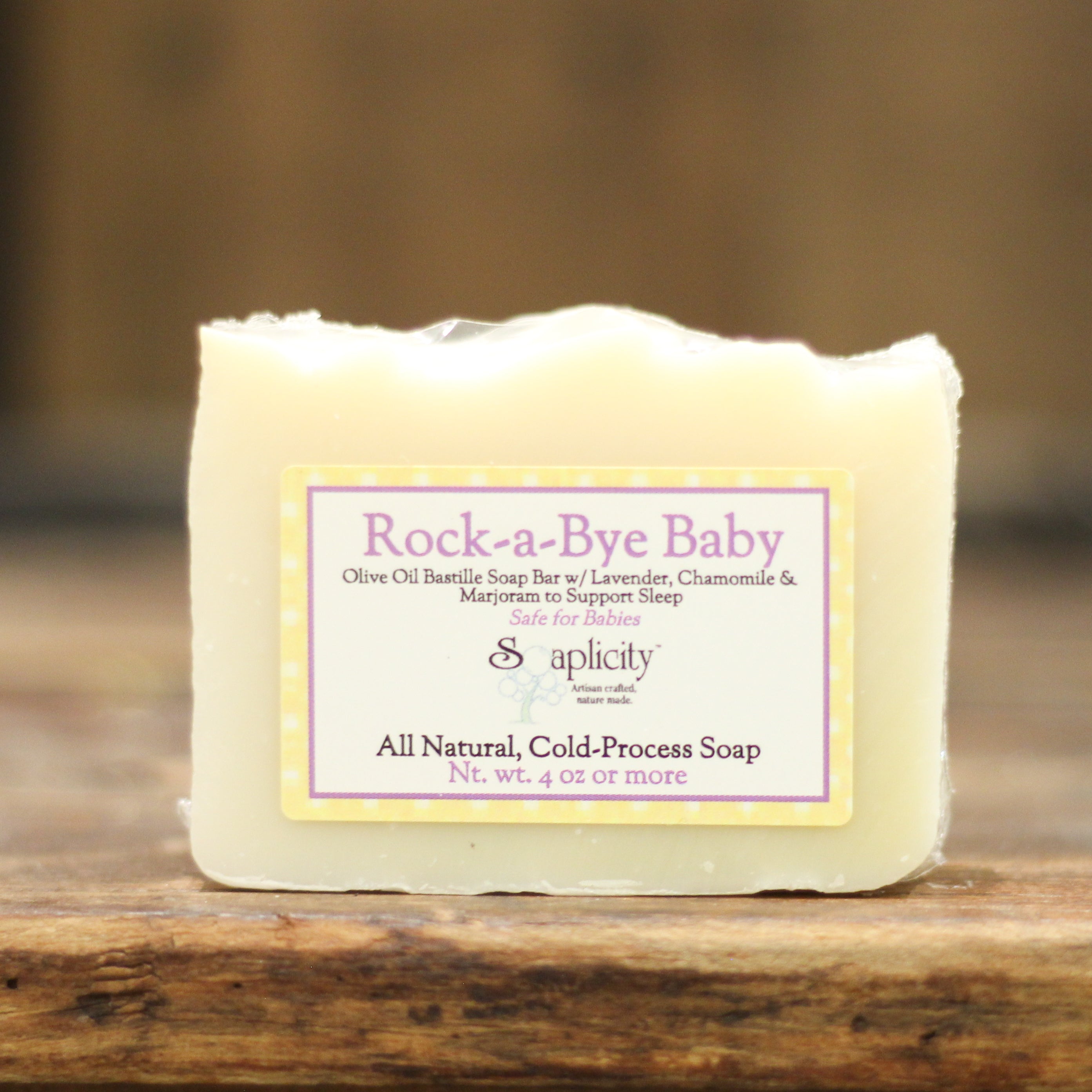 Rock-a-Bye Baby Bastille Soap Bar – Gentle Unscented Natural Baby Soap