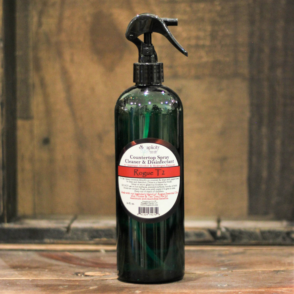 Rogue T2 Countertop Cleaner Spray – 100% Natural All-Purpose Cleaner, 16 oz.
