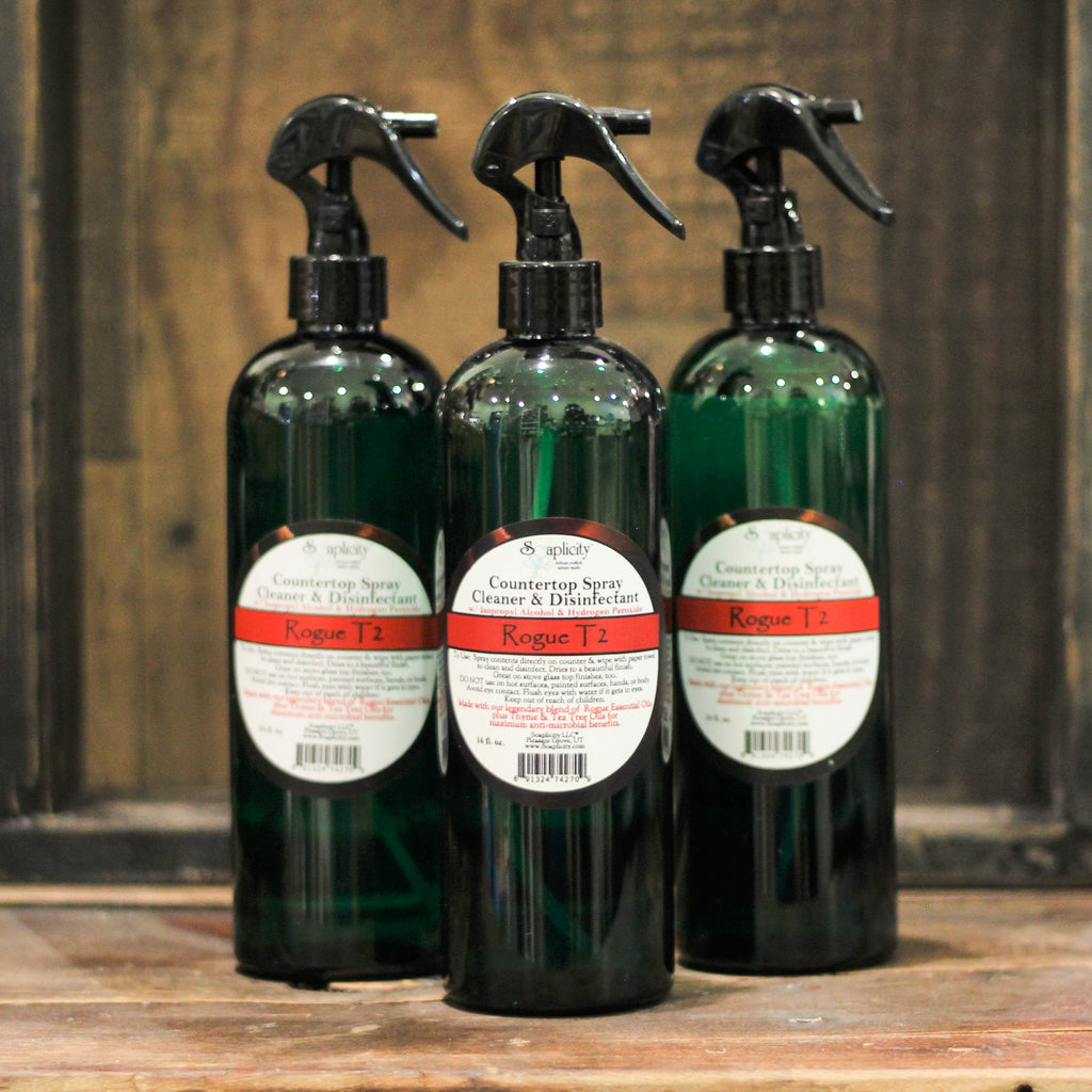 Rogue T2 Countertop Cleaner Spray – 100% Natural All-Purpose Cleaner, 16 oz.