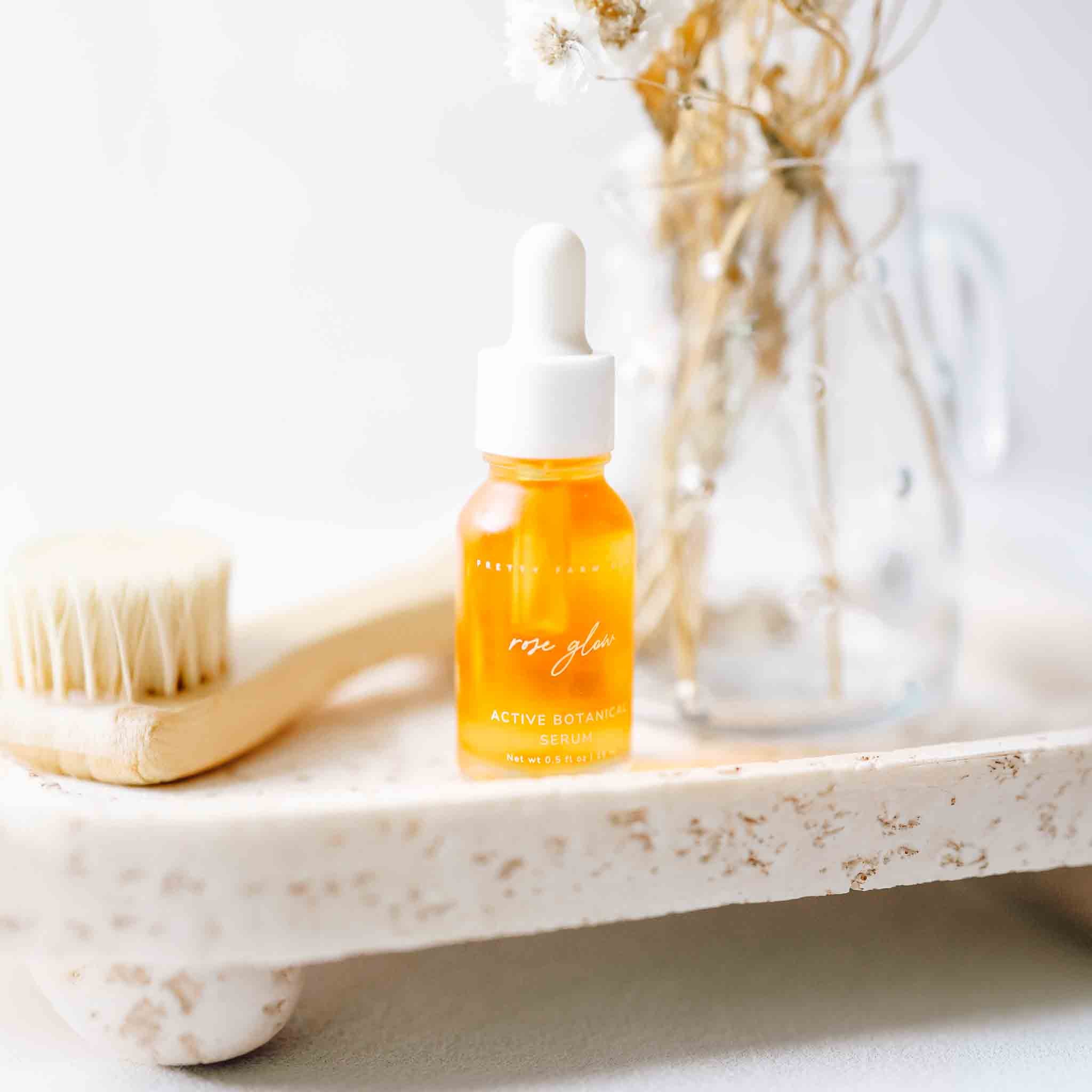 Rose Glow Anti-Aging Face Serum – Brightening & Firming Botanical Serum