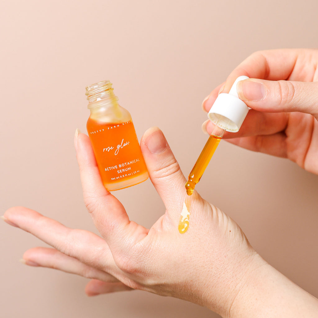 Rose Glow Anti-Aging Face Serum – Brightening & Firming Botanical Serum