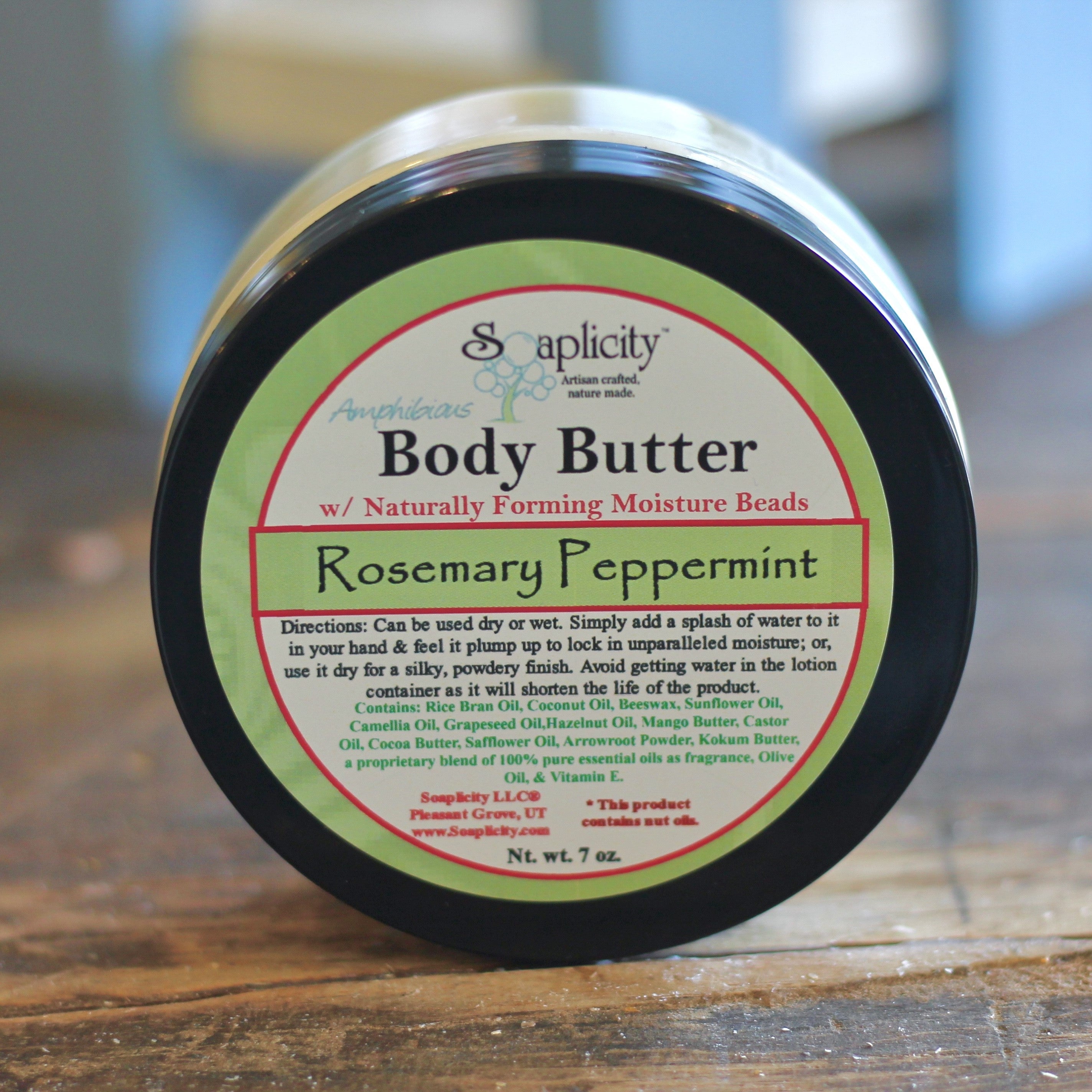 Rosemary Peppermint Body Butter – Refreshing Natural Body Moisturizer