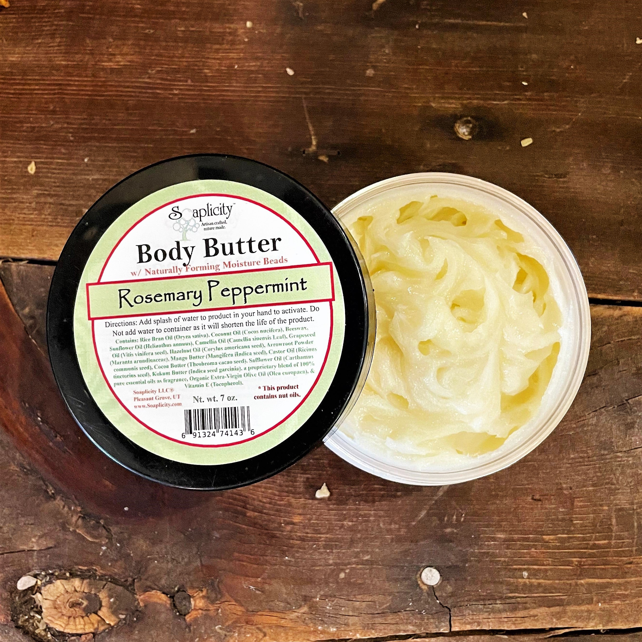 Rosemary Peppermint Body Butter – Refreshing Natural Body Moisturizer