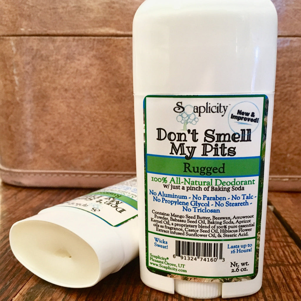 Don't Smell My Pits Natural Deodorant – Rugged Scent | Aluminum-Free