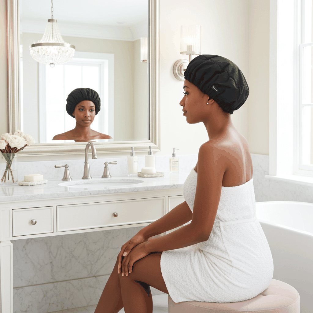 S-Secrets Flaxseed Deep Conditioning Heat Cap – Cordless Microwave-Ready