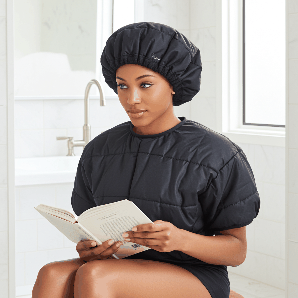 S-Secrets Flaxseed Deep Conditioning Heat Cap – Cordless Microwave-Ready