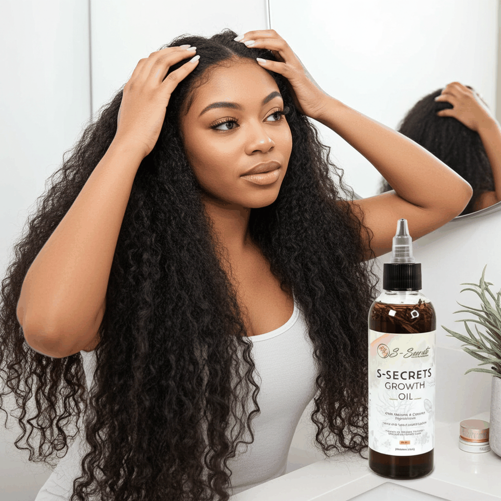 S-Secrets Scalp Stimulator Hair Growth Oil – 4 oz