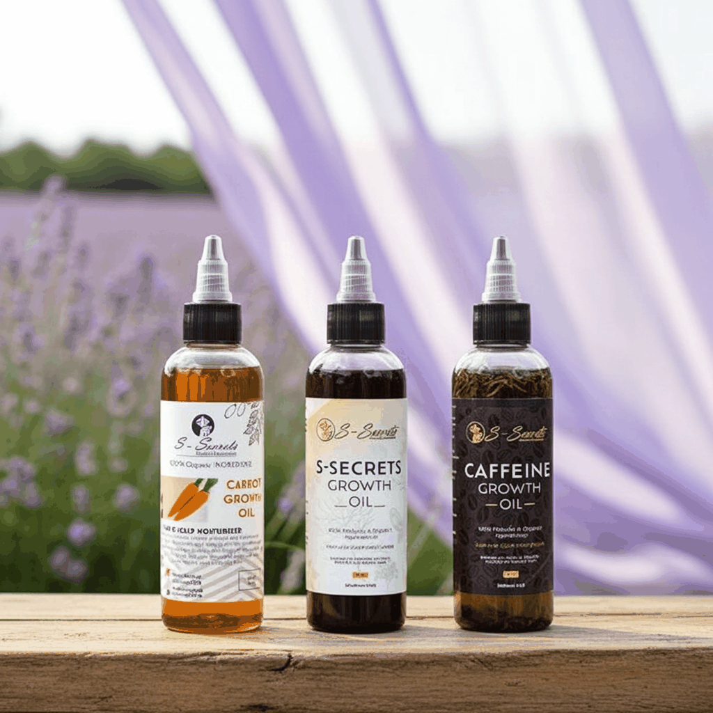 S-Secrets Hair Growth Oil Bundle – 3 Bottles x 2 oz (6 oz Total)