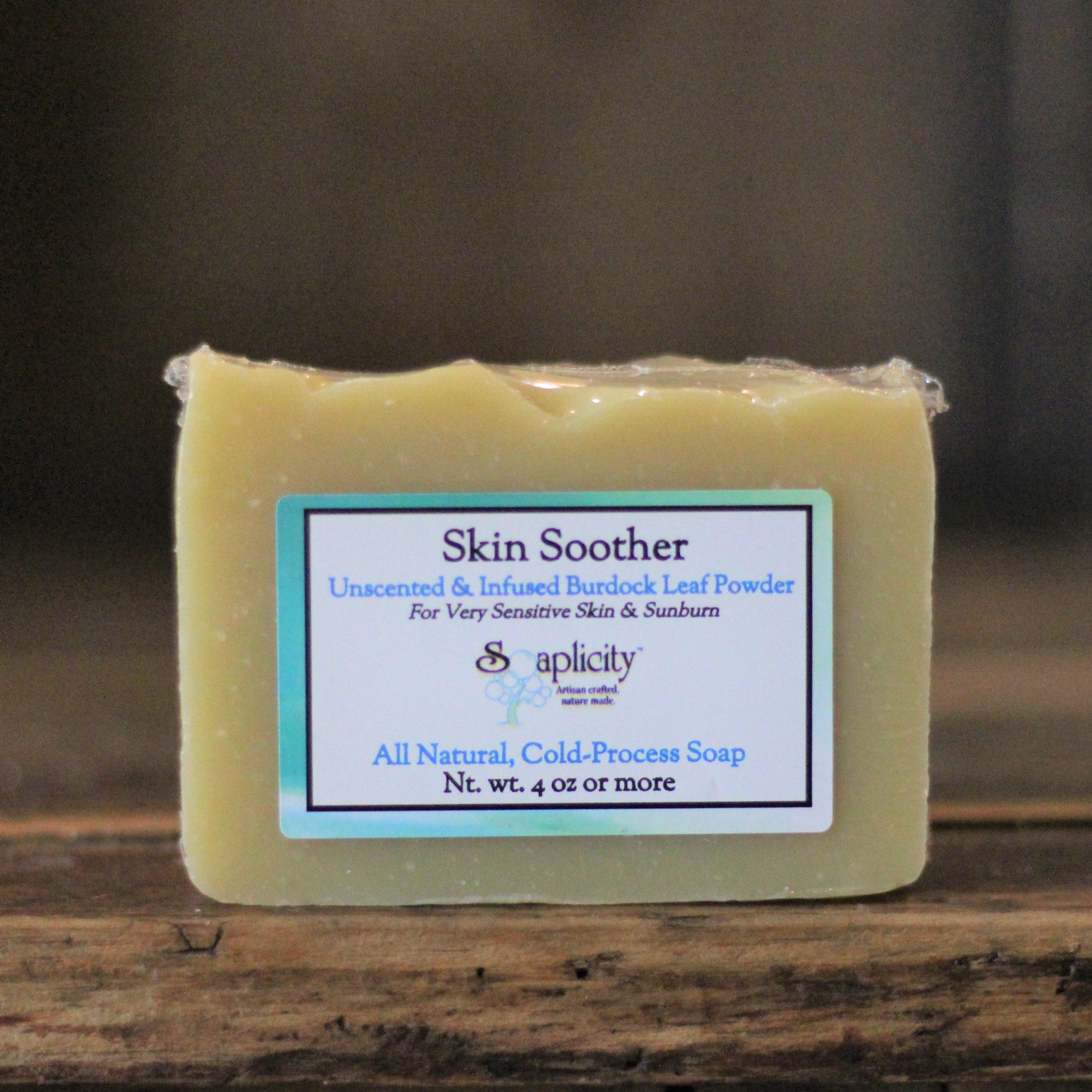 Skin Soother Soap Bar – Unscented Natural Bar Soap for Sensitive & Reactive Skin
