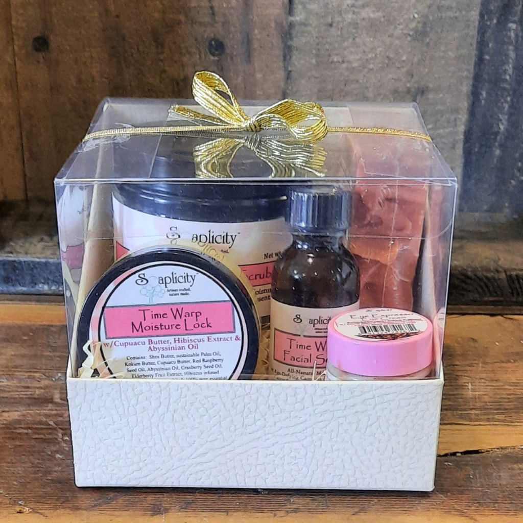 Time Warp Quint-Essential Skincare Set – Complete Anti-Aging Natural Skincare for Mature Skin