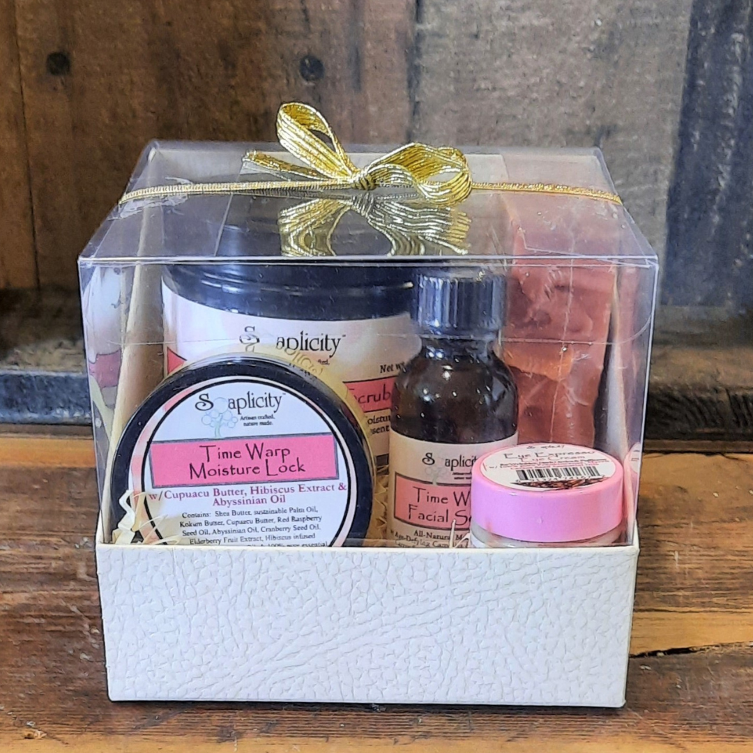 Time Warp Quint-Essential Skincare Set – Complete Anti-Aging Natural Skincare for Mature Skin