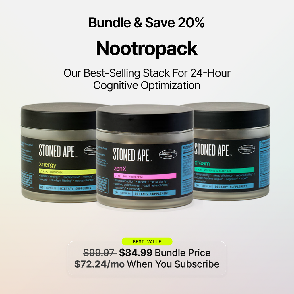 ZenX – Mood Support Nootropic for Stress Relief & Emotional Balance | Stoned Ape, Inc