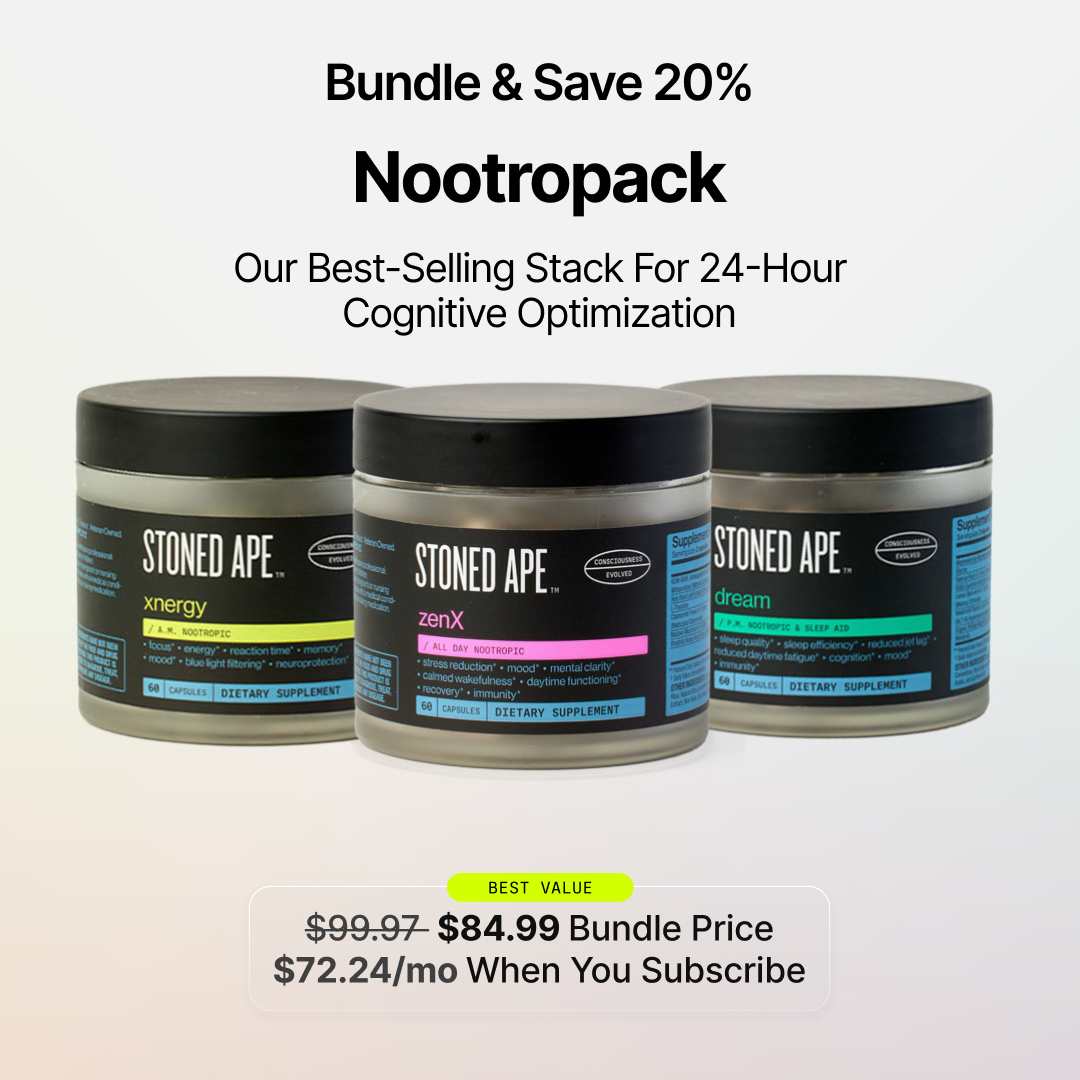 Dream P.M. Nootropic & Sleep Aid – Deep Sleep & Overnight Recovery | Stoned Ape, Inc