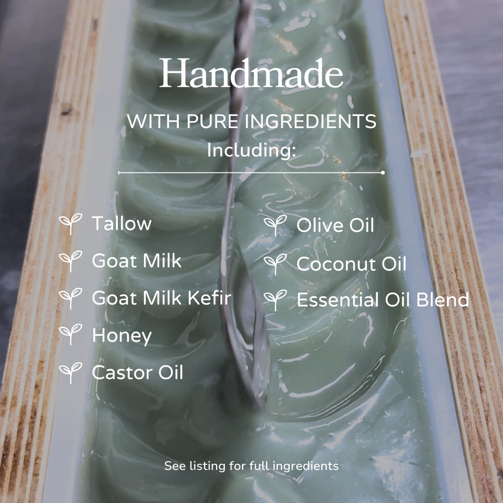 Blue Beauty Cream Facial Bar – Soothing Tallow & Goat Milk Face Soap