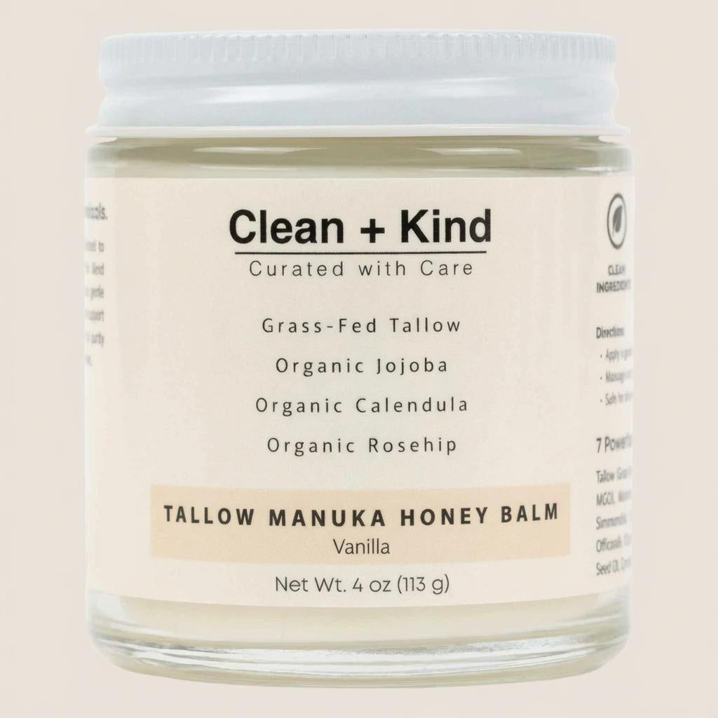 Whipped Tallow Honey Balm – Grass-Fed Tallow & Raw Honey Skin Balm