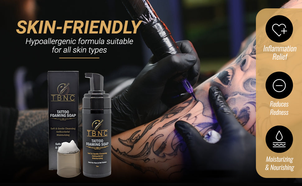 Tattoo Foaming Soap – Antibacterial Gentle Cleanser