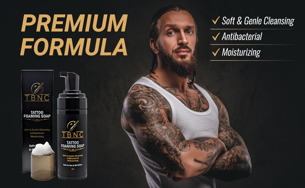 Tattoo Foaming Soap – Antibacterial Gentle Cleanser
