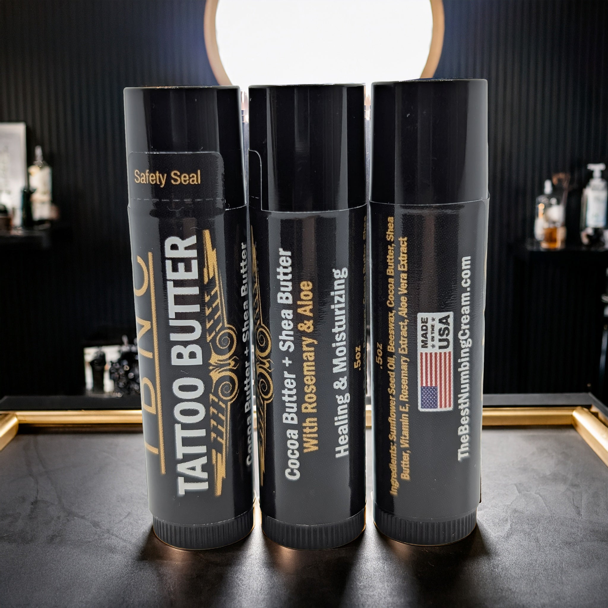 Tattoo Butter Travel Sticks – 3-Pack TSA-Friendly
