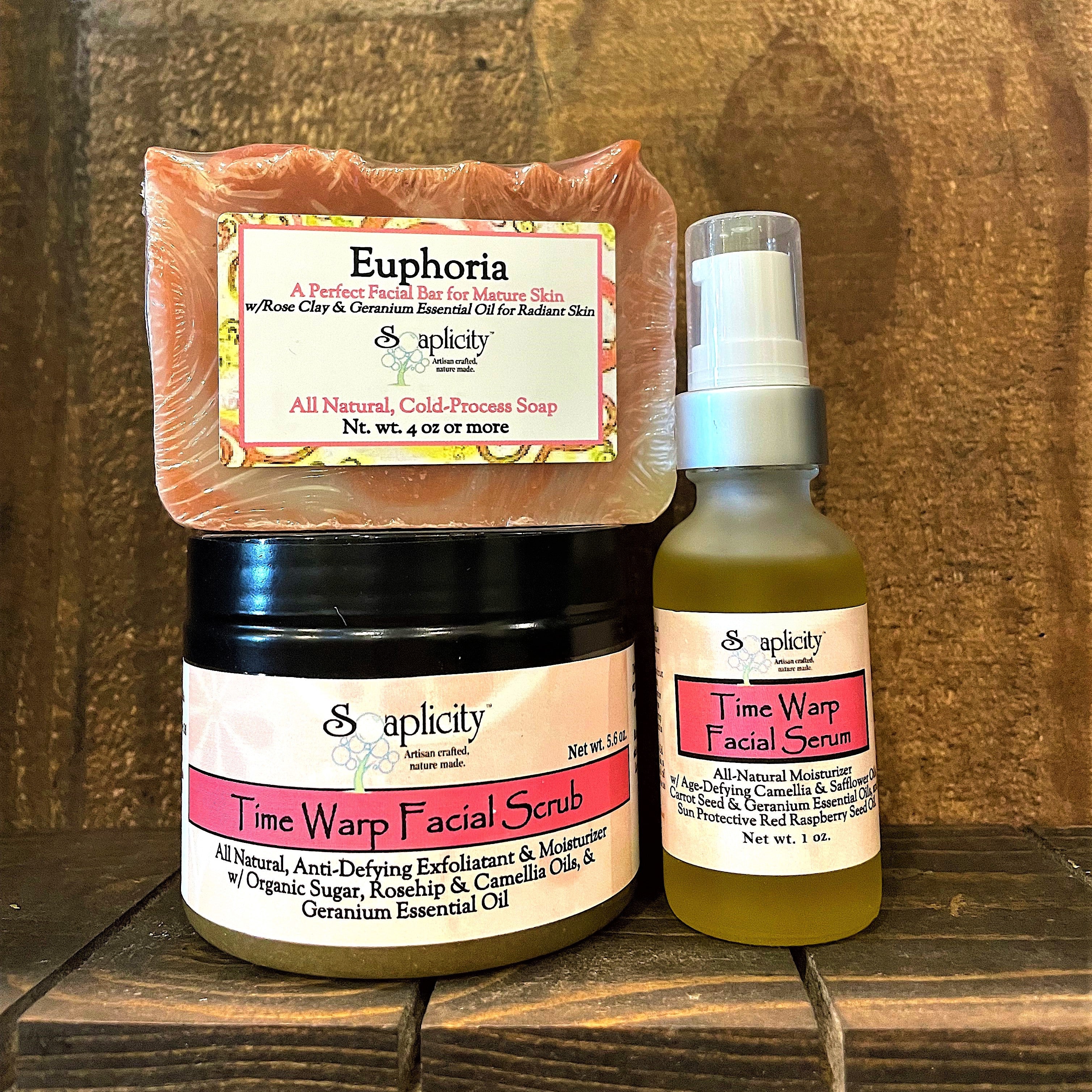 Time Warp Trio Sets for Mature Skin – Anti-Aging Skincare Bundle