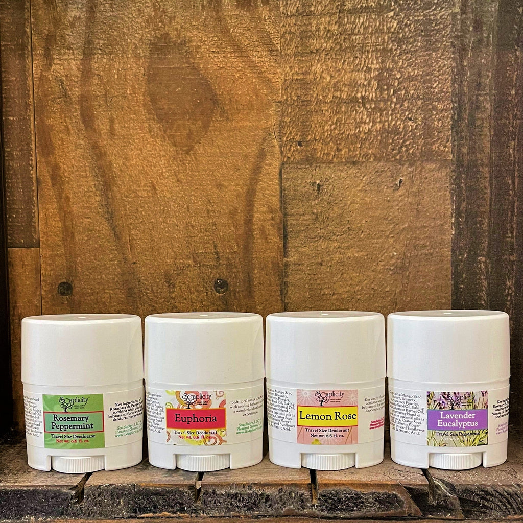 Travel Size Mini Natural Deodorants – Aluminum-Free | Multiple Scents