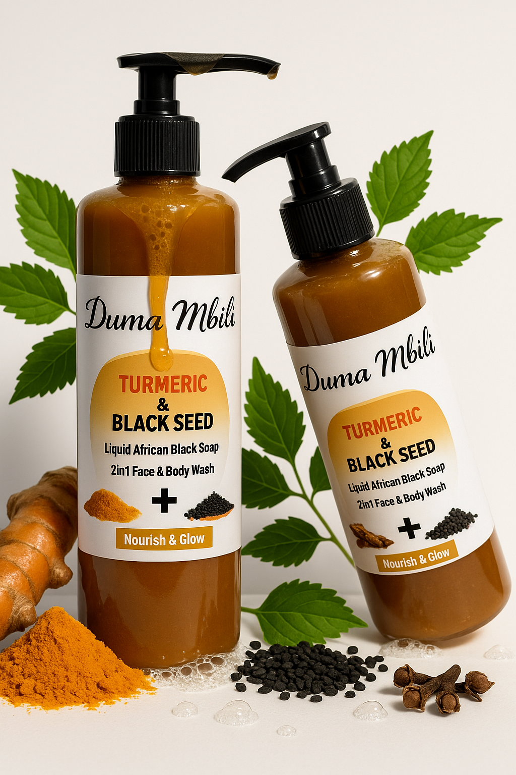 Turmeric & Black Seed African Black Soap – Brightening & Clarifying