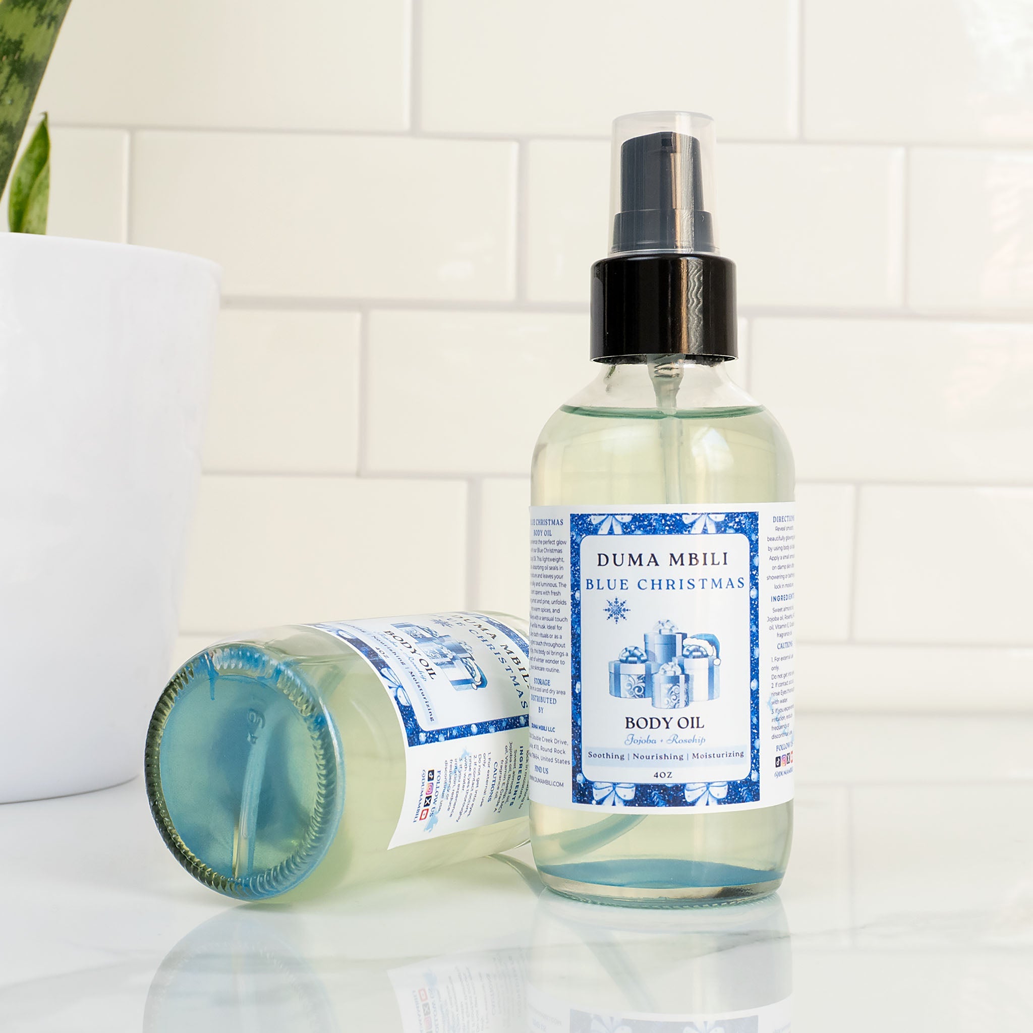 Blue Christmas Body Oil – Bergamot, Pine, Warm Spices & Vanilla Musk