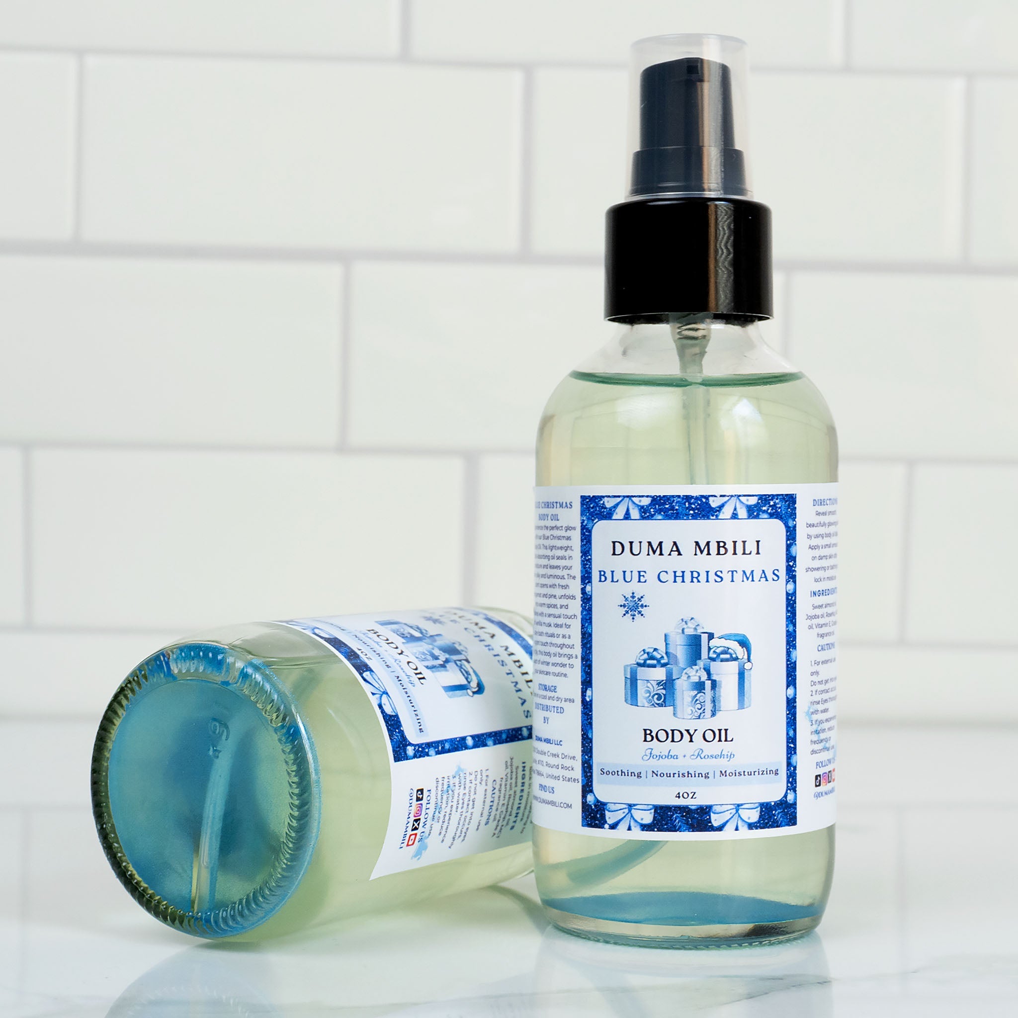 Blue Christmas Body Oil – Bergamot, Pine, Warm Spices & Vanilla Musk