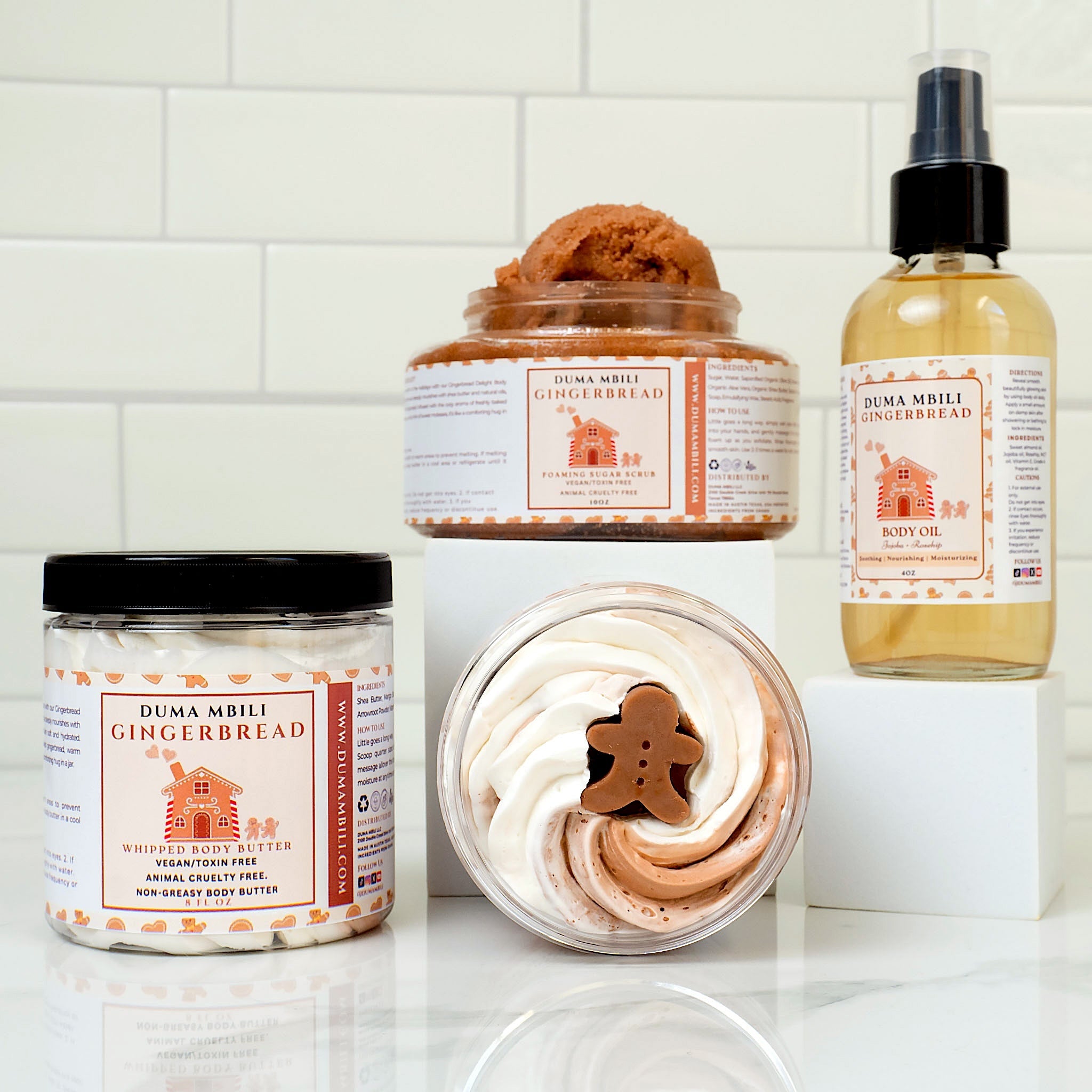 Gingerbread Bundle – Body Oil, Body Butter & Foaming Sugar Scrub