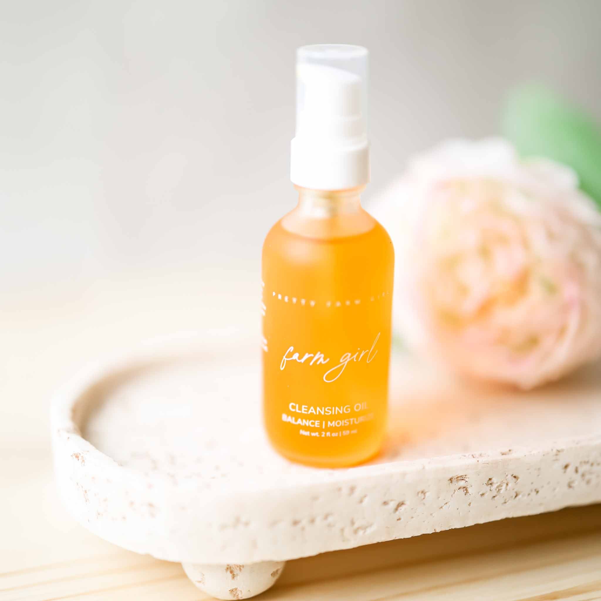 Farm Girl Cleansing Oil – Gentle Oil-Based Face Cleanser