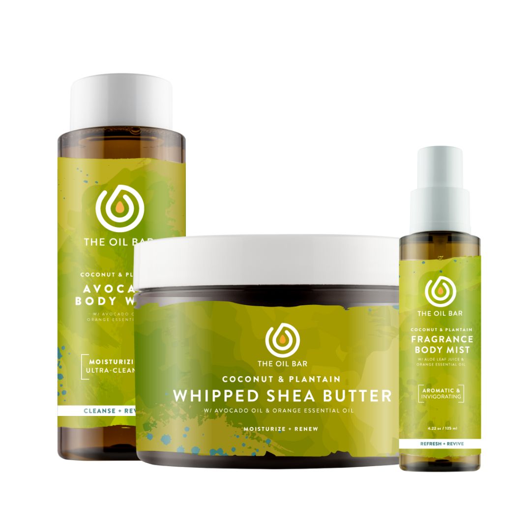 Coconut & Plantain Gift Box – Tropical Natural Skincare Gift Set | The Oil Bar