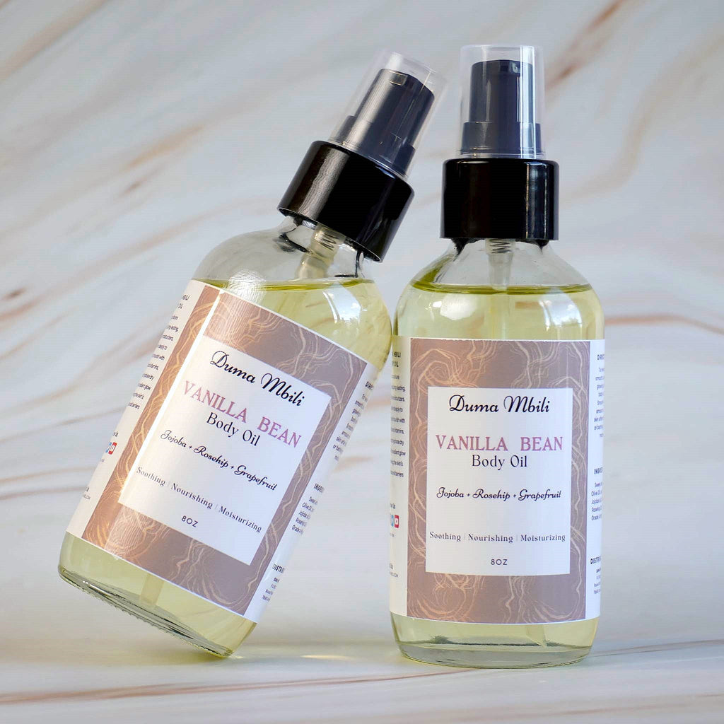 Vanilla Bean Body Oil – Sweet Almond, Apricot Kernel & Jojoba Oil Blend