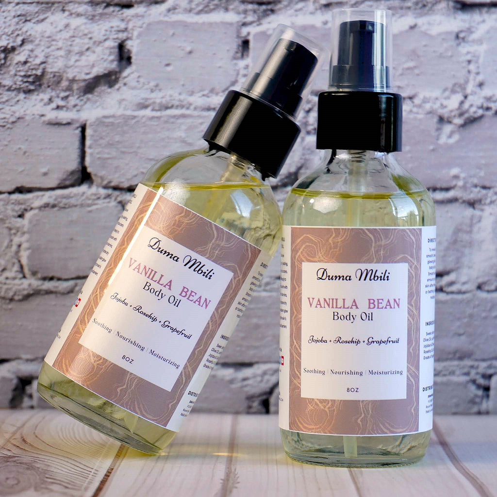 Vanilla Bean Body Oil – Sweet Almond, Apricot Kernel & Jojoba Oil Blend