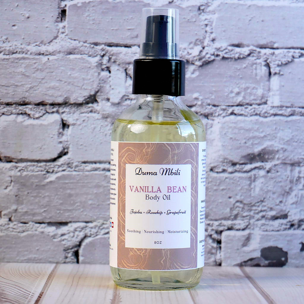 Vanilla Bean Body Oil – Sweet Almond, Apricot Kernel & Jojoba Oil Blend