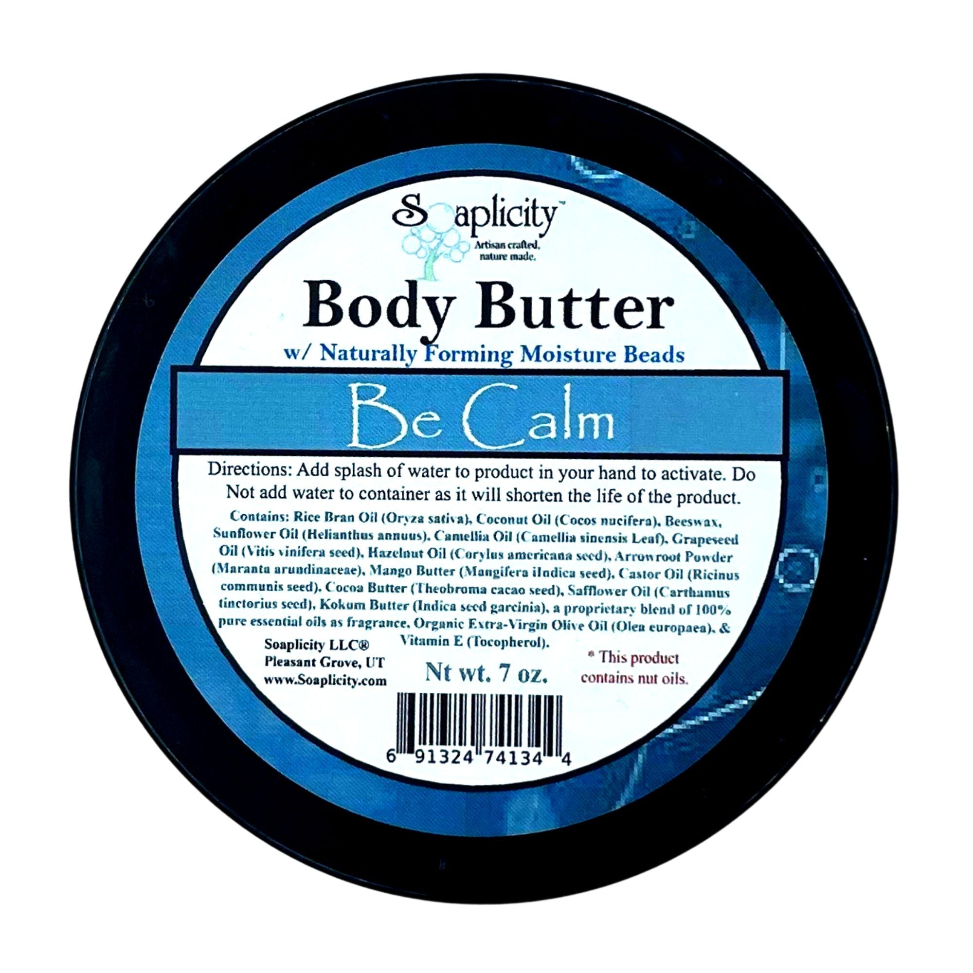 Be Calm Body Butter – Natural Stress-Relief Moisturizer with Calming Essential Oils