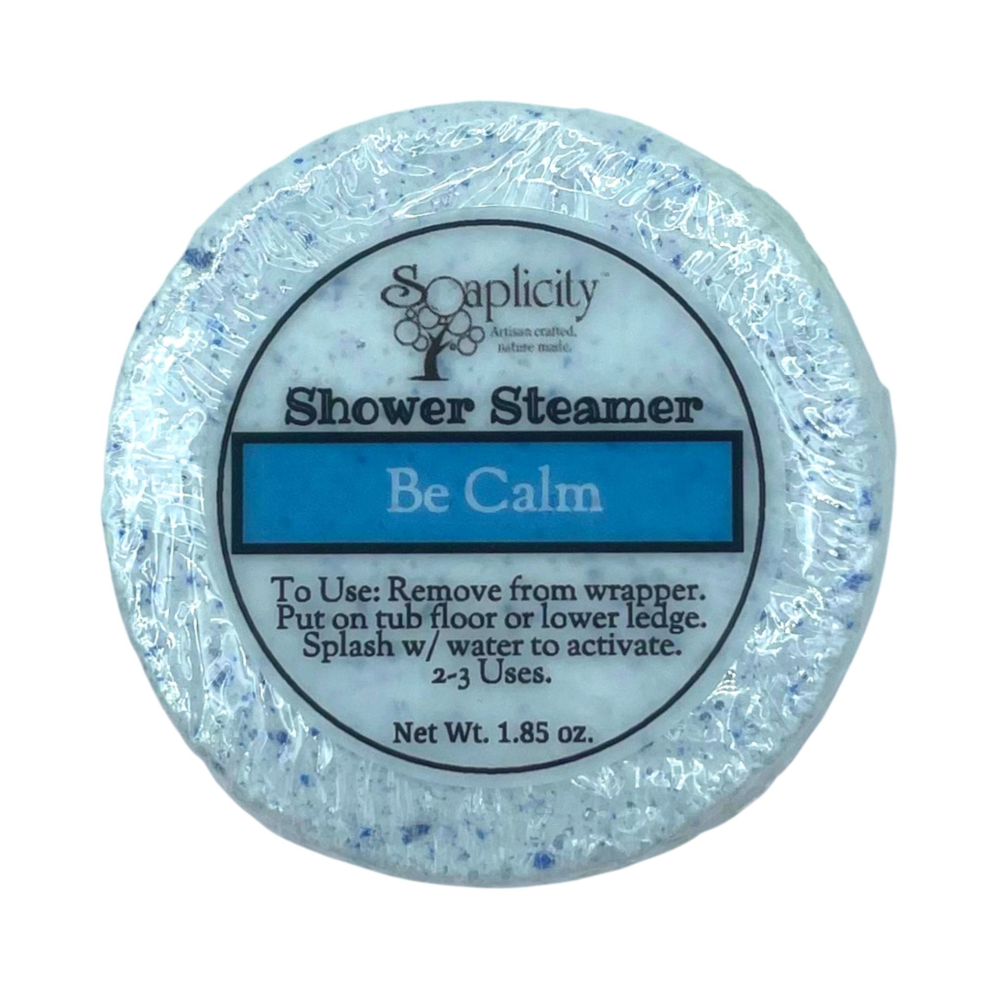 Be Calm Shower Steamer – Natural Aromatherapy Shower Tablet for Stress Relief