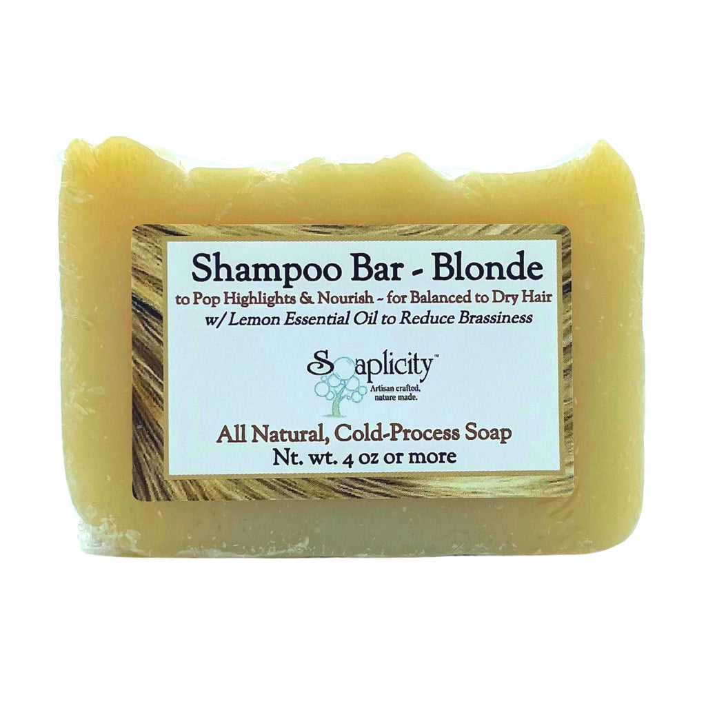 Blonde Shampoo Bar – Natural Highlighting Shampoo Bar for Blonde & All Hair Colors