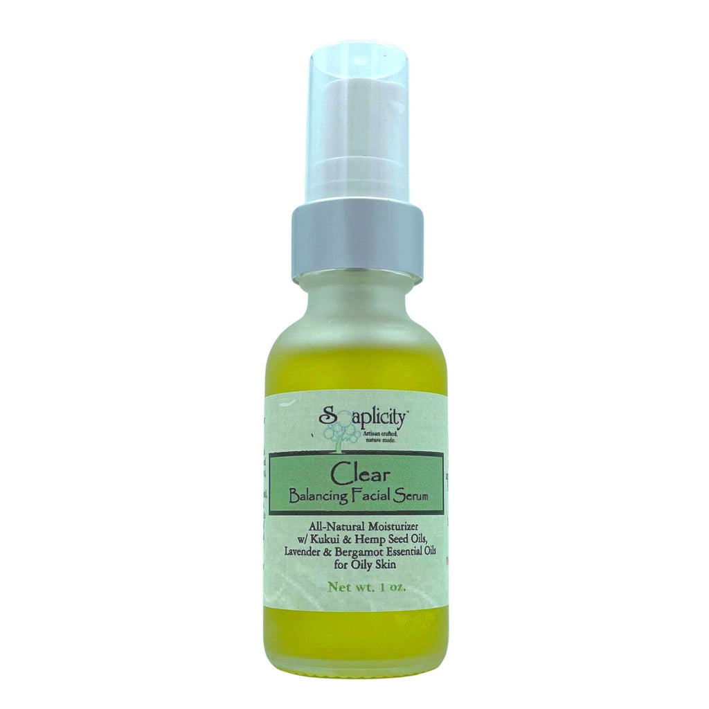 Clear Moisturizing Facial Serum for Oily Skin – Lightweight, Balancing Natural Serum