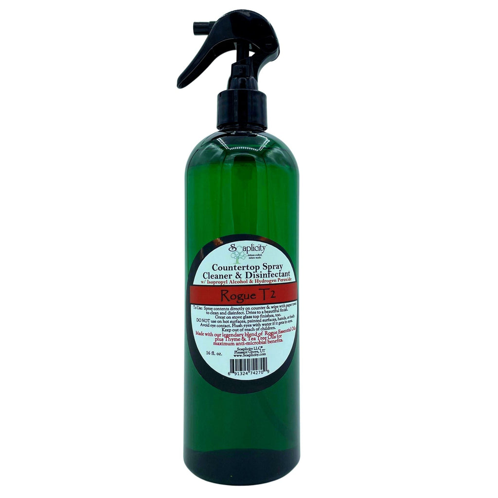 Rogue T2 Countertop Cleaner Spray – 100% Natural All-Purpose Cleaner, 16 oz.