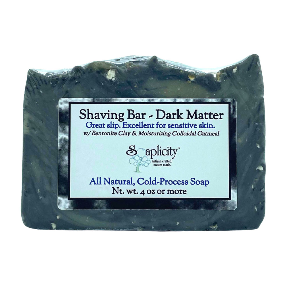 Dark Matter Shaving Soap – Natural Men's Shaving Soap with Activated Charcoal