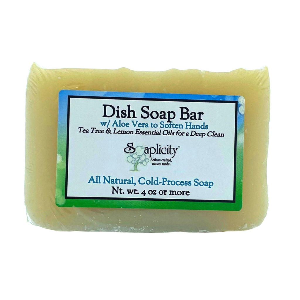 Dish Soap Bar – Natural Dish Soap with Aloe, Tea Tree & Lemon