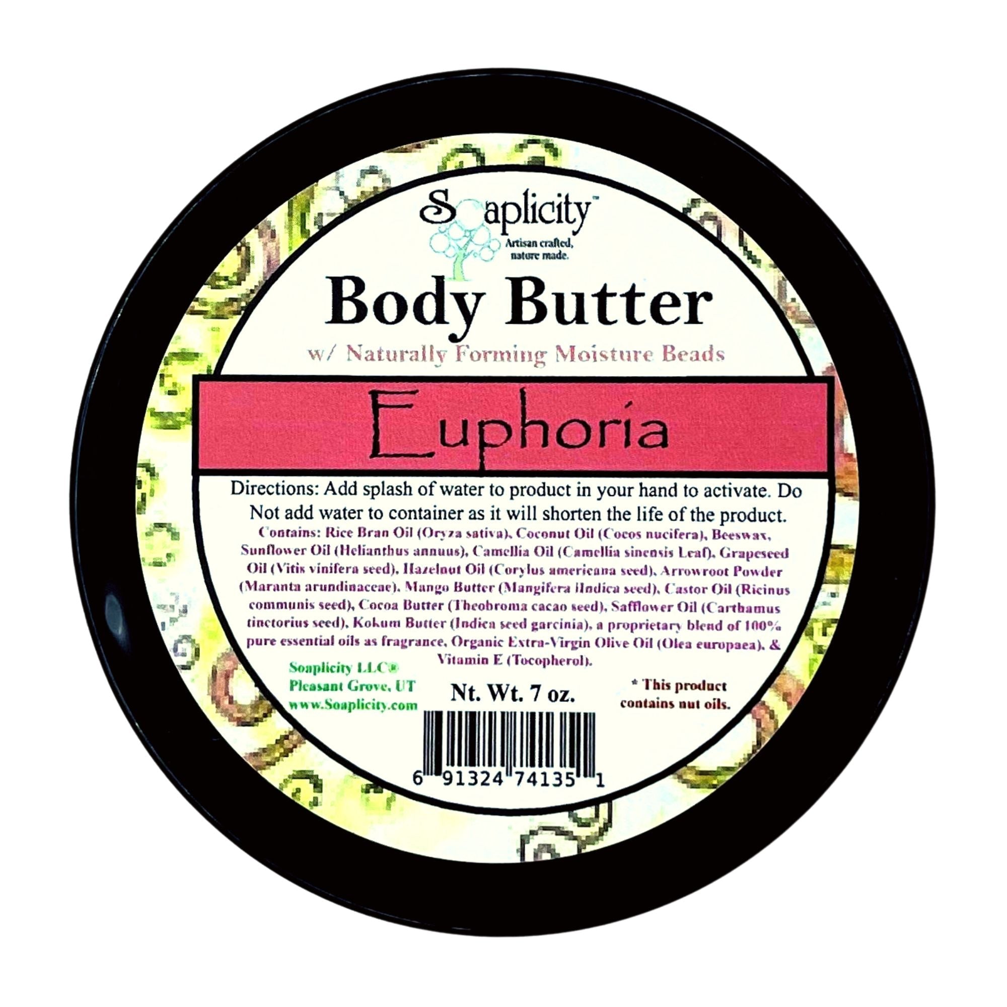 Euphoria Body Butter – Age-Defying Natural Body Butter with Geranium & Carrot Seed