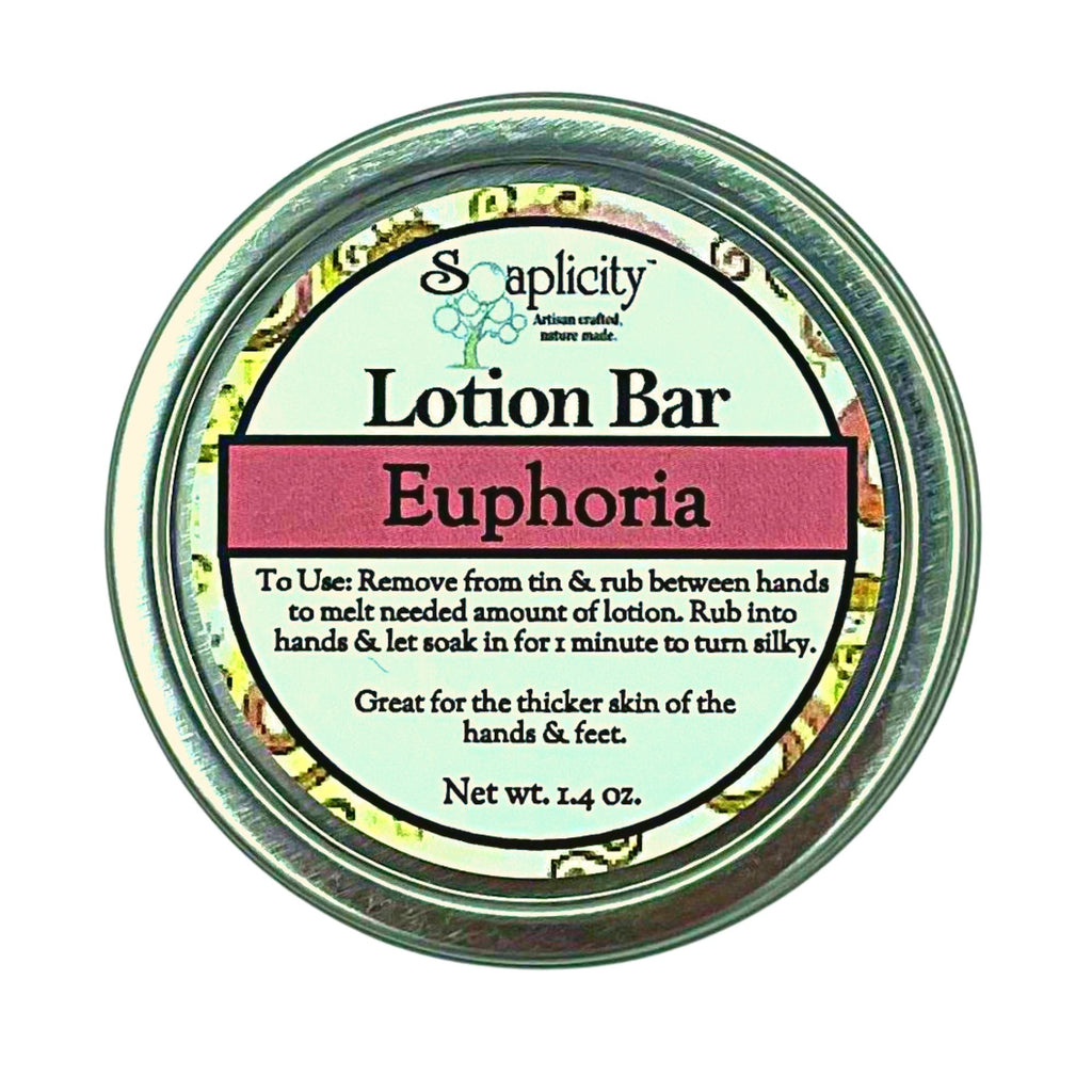Euphoria Lotion Bar – Solid Moisturizing Lotion Bar for Hands, Feet & Elbows