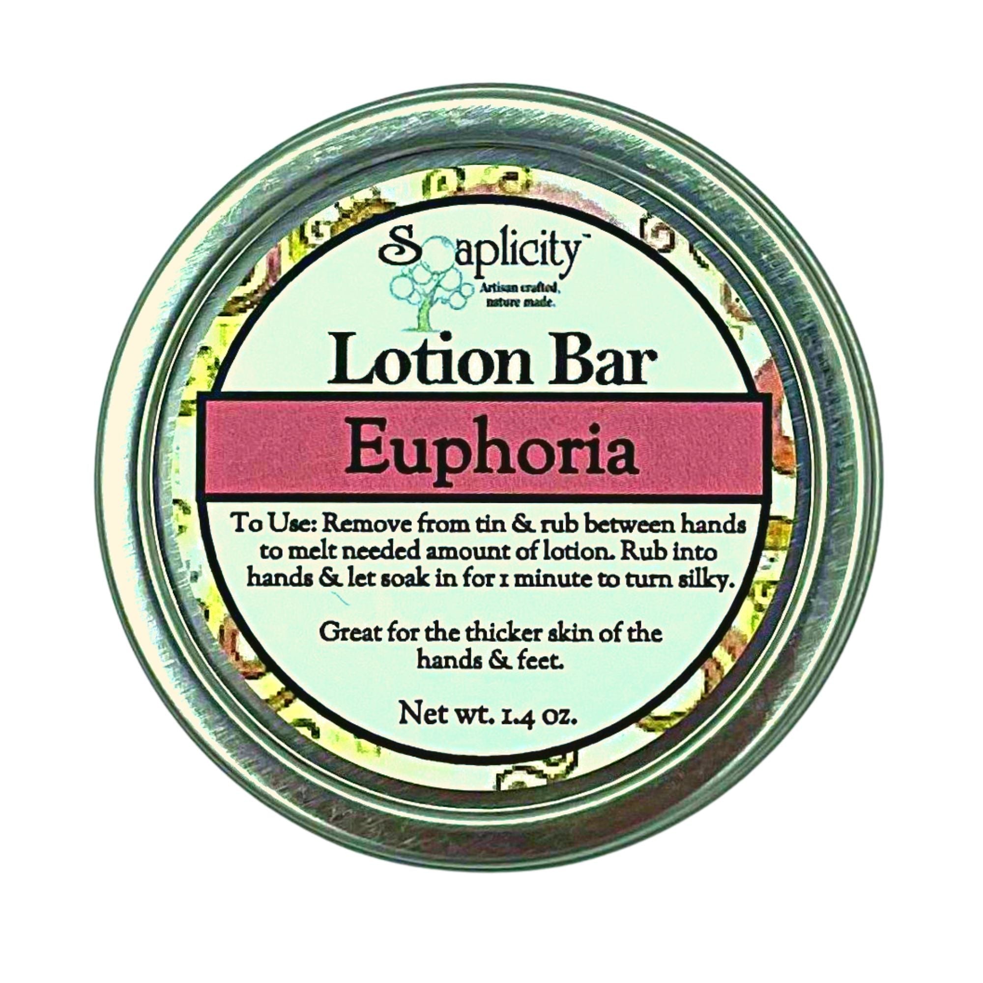 Euphoria Lotion Bar – Solid Moisturizing Lotion Bar for Hands, Feet & Elbows