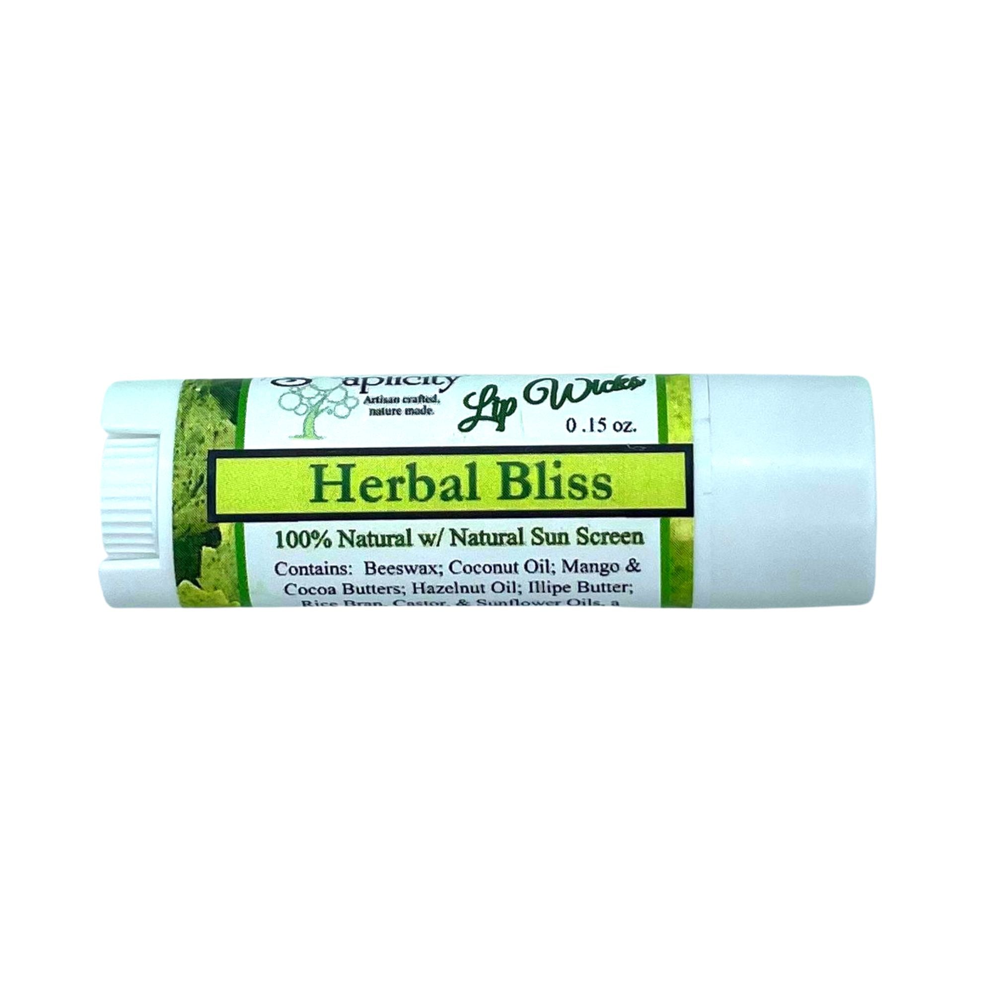 Herbal Bliss Lip Wick Lip Balm – Natural Herbal Moisturizing Lip Balm with SPF