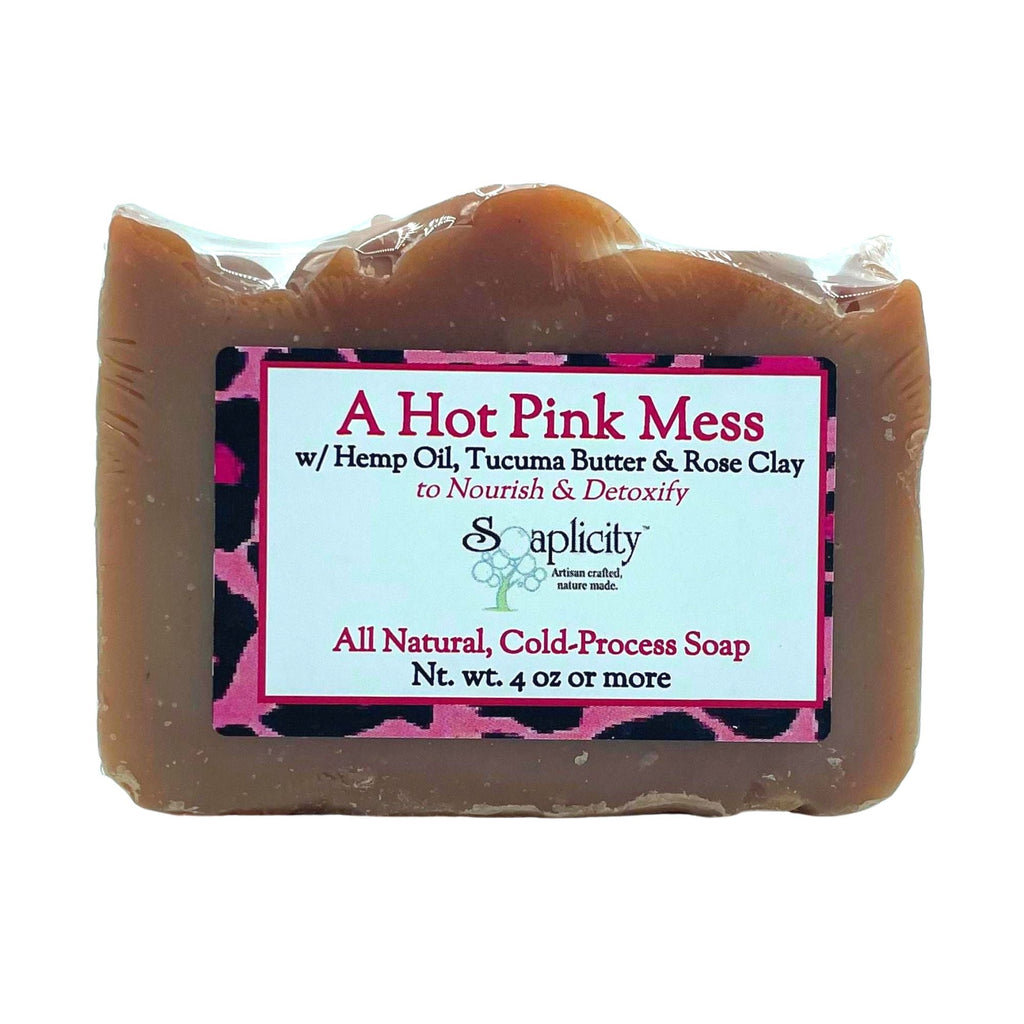 A Hot Pink Mess Soap Bar – Natural Soap with Warm Cinnamon & Peru Balsam