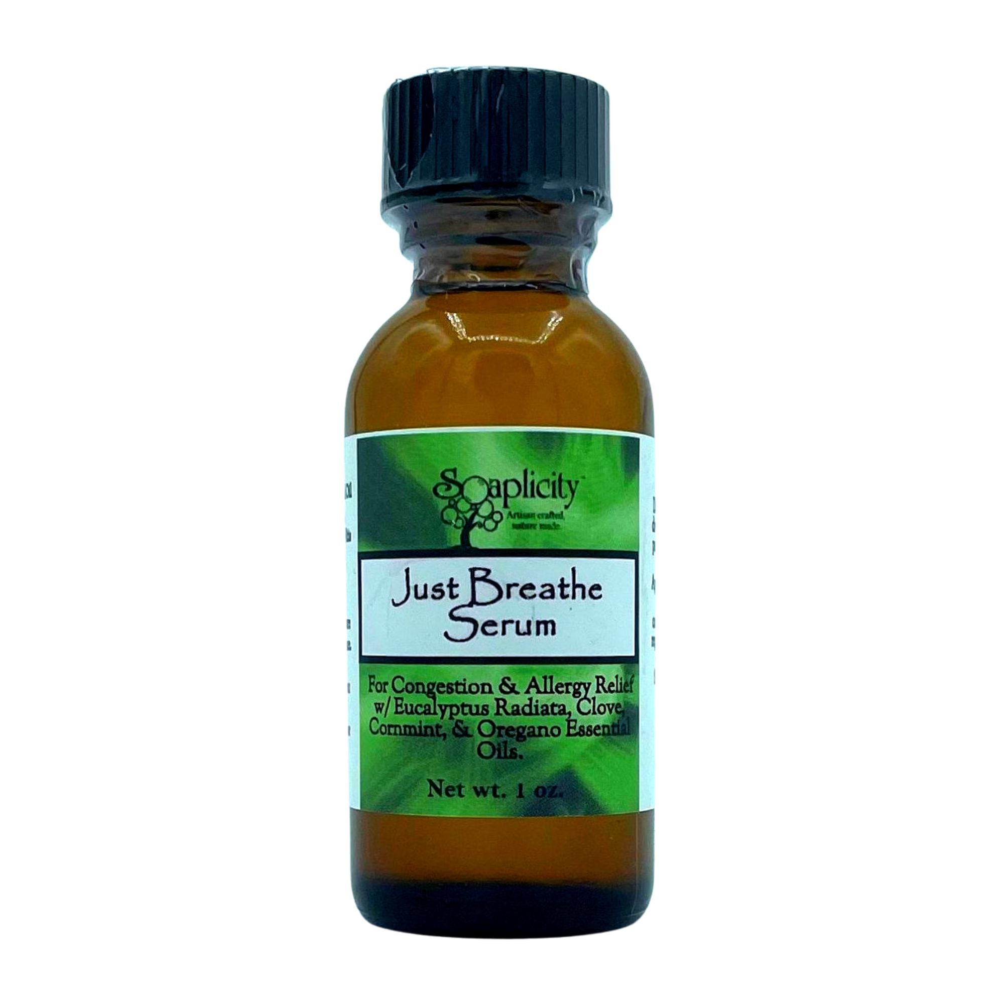 Just Breathe Serum – Natural Respiratory Support Serum with Eucalyptus & Menthol