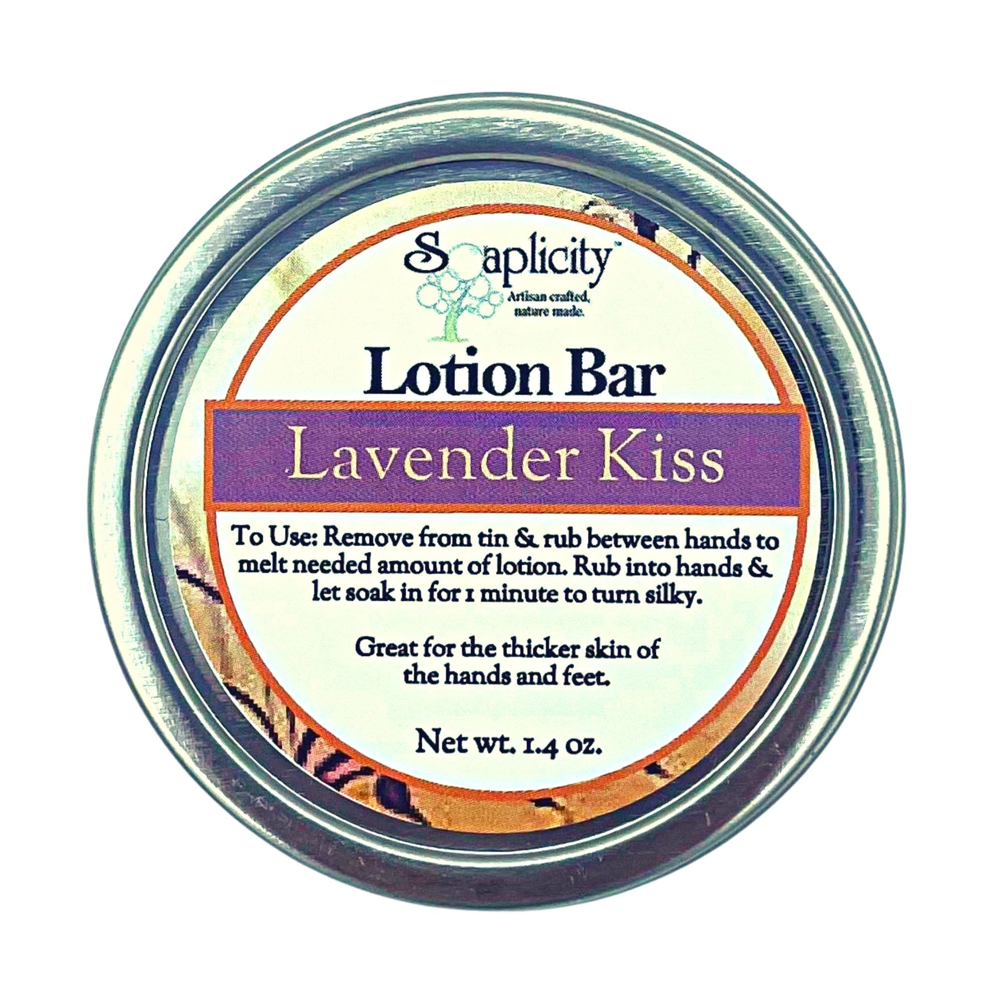 Lavender Kiss Lotion Bar – Natural Solid Moisturizer with Mango & Cocoa Butter